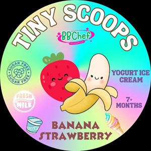 BBCHEF TINY SCOOPS - BANANA STRAWBERRY