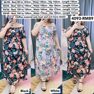 4093 * Ready Stock * Bust 32 to 66inch / 80 - 168cm