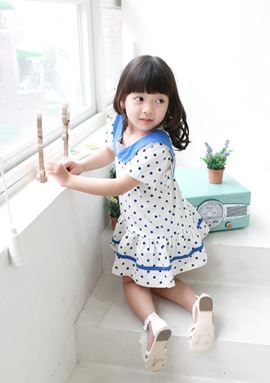 @  XZ3067  POLKA DRESS
