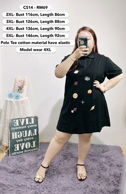 CS14 Ready Stock*Bust 46 to 57 inch/ 116-146cm