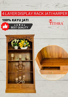 4 LAYER DISPLAY RACK JATI HARPER