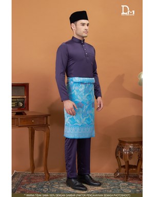 BAJU MELAYU MODERN MUHAMMAD K1 INDIGO