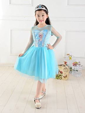 @  HT108  FROZEN BLUE DRESS