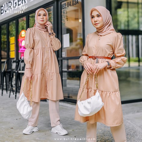 QEESYA TOP NUDE BROWN