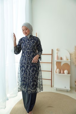 Kebaya Puteri Gunung Puteh  - Navy
