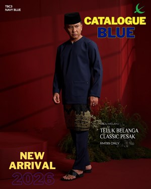 BAJU MELAYU TELUK BELANGA CLASSIC PESAK (KATALOG BIRU) *FREE SAMPIN INSTANT