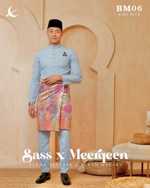 BAJU MELAYU MAGNIFICENT 4.0 (BABY BLUE) C6