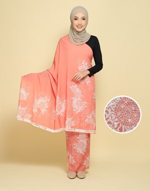 BATIK LUKIS PREMIUM With Diamond NIK 12 in Peach