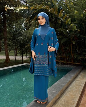 KHADIJA KURUNG - TEAL BLUE