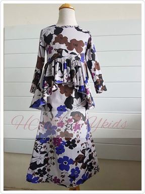 💖  HAPPYKIDS PEPLUM  SEDONDONG  SET 1( SIZE 1Y-12Y. & ADULT ).