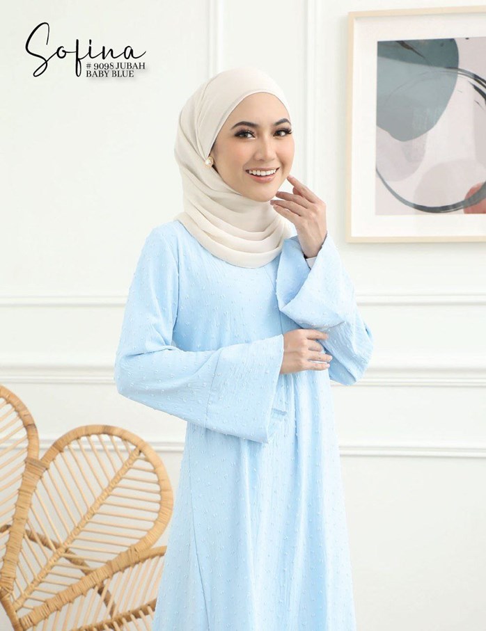 Jubah baby outlet blue