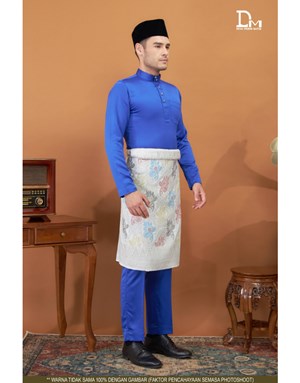 BAJU MELAYU MODERN MUHAMMAD K18 ROYAL BLUE