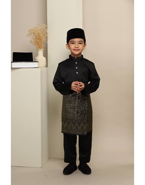 BAJU MELAYU MUHAMMAD JUNIOR K5 BLACK