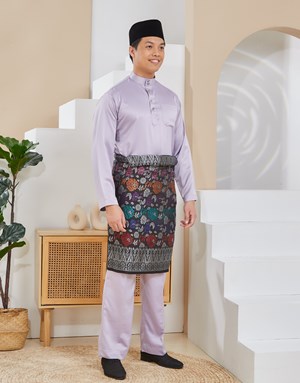 BAJU MELAYU TRADITIONAL ADAM K33 LAVENDER