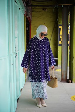 SERI ANGGUN KURUNG ( Navy Blue )