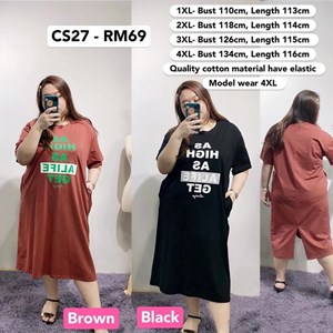 CS27 Ready Stock *Bust 43 to 53 inch/ 110-134cm