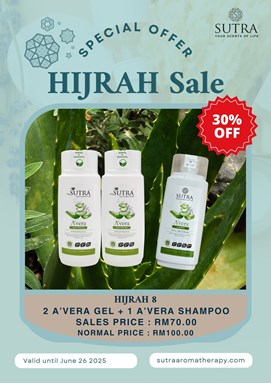 HIJRAH 8 - 2PCS A'VERA SOOTHING & MOISTURIZING GEL + 1 PC A'VERA SHAMPOO