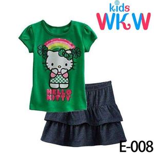 @  E008  WKW KITTY GREEN ( SZ 2-7Y )