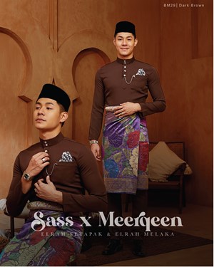 BAJU MELAYU MAGNIFICENT 4.0 (DARK BROWN) C29