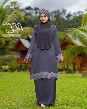 KURUNG PAHANG AINA GREY