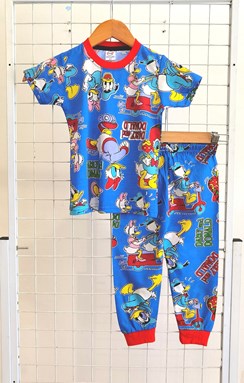 SIZE 14 BIG KIDS Pyjamas DAISY AND DONALD ROLLER SKATE BLUE (MF)