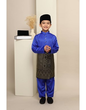 BAJU MELAYU MUHAMMAD JUNIOR K18 ROYAL BLUE