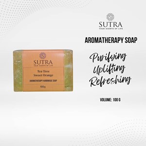 Sutra Aromatherapy Soap [Tea Tree & Sweet Orange] 100g