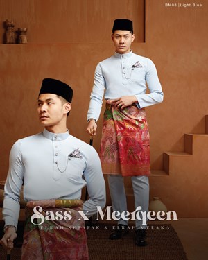 BAJU MELAYU MAGNIFICENT 4.0 (LIGHT BLUE) C8