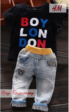 @ WS-201559-013 ( BOY LONDON - BLACK )  HM 2pcs SET - SIZE 80