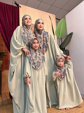 KAFTAN KELAMBU AVOCADO MINT (KIDS S)