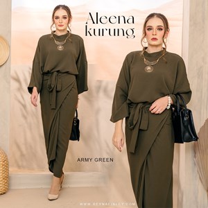 ALEENA KURUNG ARMY GREEN