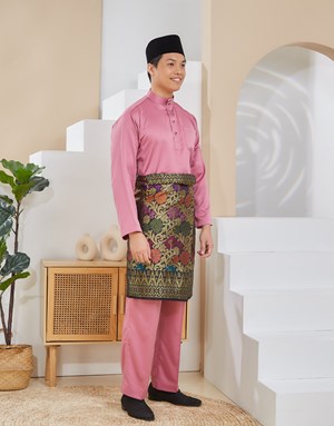 BAJU MELAYU TRADITIONAL ADAM K3 MAUVE