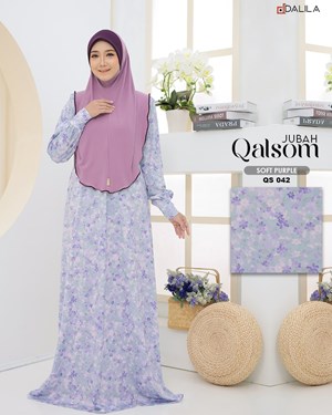 JUBAH QALSOM (QS 042) SOFT PURPLE