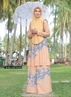 KURUNG HABIBAH 002 LIGHT YELLOW