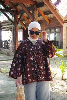 ZEINAB BATIK TOP ( Bronze B3017 )