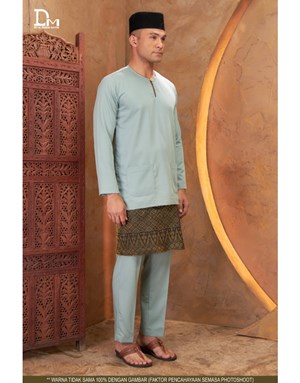 BAJU MELAYU TELUK BELANGA LUTH F16 DUSTY MINT