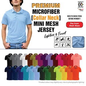 [EIGHT SQUARE] - COLLAR - DRIFIT MINIMESH COLLAR SHORT SLEEVE 150GSM (POS FROM SHAH ALAM)