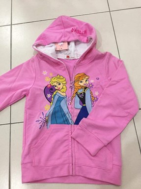 @  MYL - MLP Hoodie  FROZEN JACKET (Dark Pink / Liht Pink )  SIZE 90, 120 & 130