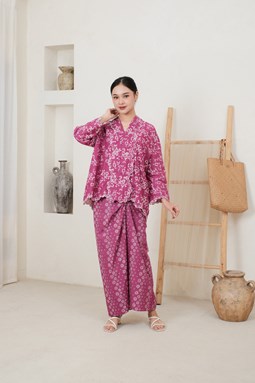KEBAYA SERI EMBUN ( KSE 027 Magenta MM )