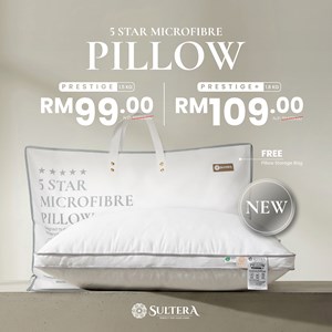 5 Star Microfiber Pillow - Prestige+ (1.8kg)