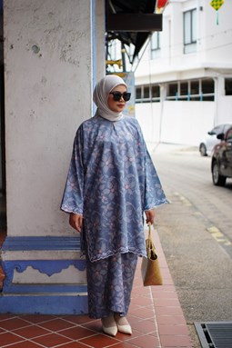SERI ANGGUN KURUNG ( Dusty Teal )
