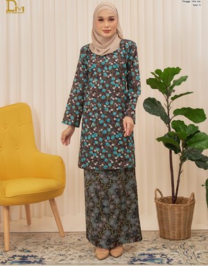 KURUNG PAHANG BATIK DAMIA PS1-3 in Dark Brown