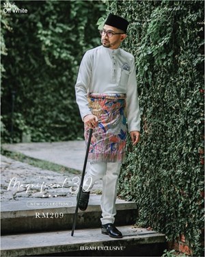 BAJU MELAYU MAGNIFICENT 3.0 (OFF WHITE)