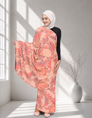 BATIK KHALEESAH WAN 01 - Orange