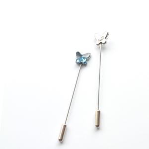Pin Butterfly Cute Luxe Denim Blue