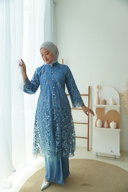 Kebaya Puteri Gunung Aisah  - Blue