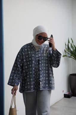 ZEINAB BATIK TOP ( Ashgrey 017 )