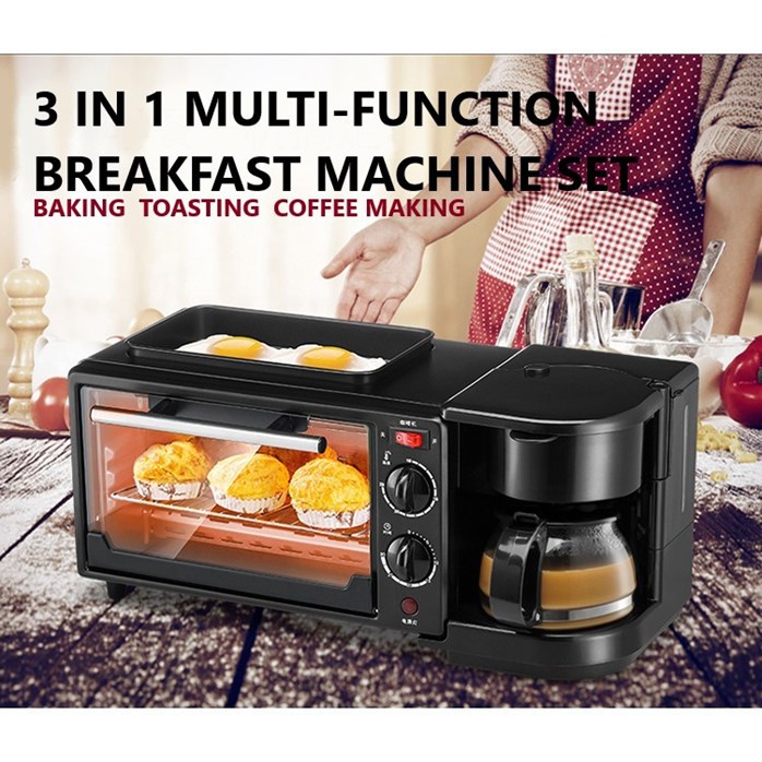 Multifunctional breakfast machine household three-in-one coffee