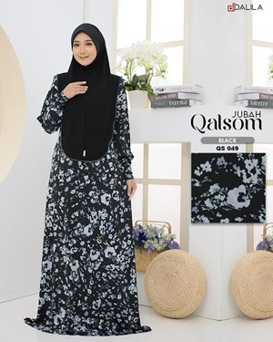 JUBAH QALSOM (QS 049) BLACK