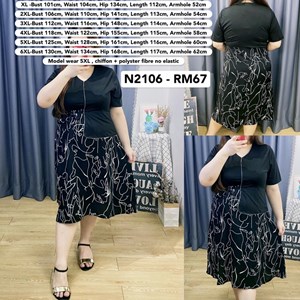 N2106 * Ready Stock * Bust 40 to 51inch /101 - 130cm
